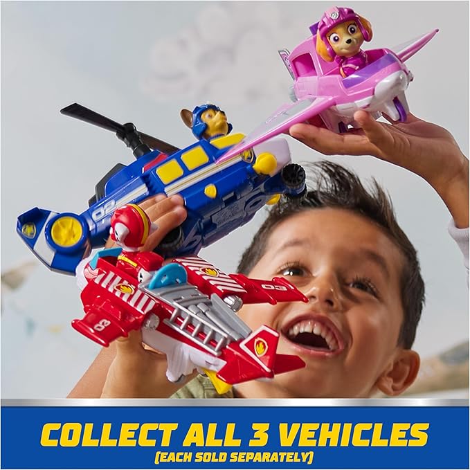Paw Patrol: Air Rescue Marshall Action Figure & Hero Hydro Airplane Toy with Projectile Launcher & 2 Projectiles, Kids Toys for Boys & Girls Ages 3+