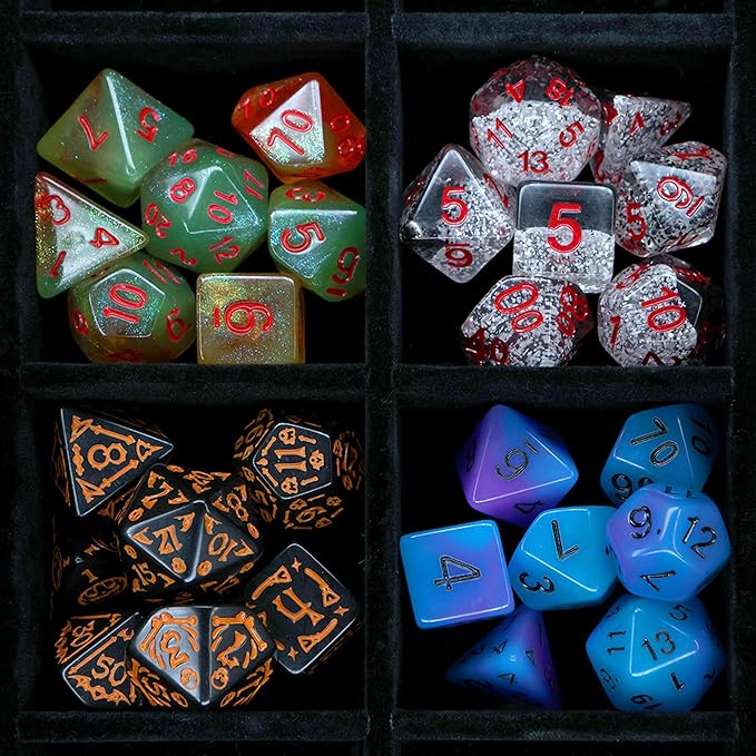 1985 Games Fright Night Dice Bag - Wide Range of Patterns for Gaming, Role Playing, Table Games (Pack of 6)