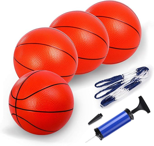 TNELTUEB Mini Basketball Replacement 8.5 Inch Pool Basketballs Ball Hoop Indoor Outdoor Toy, Fits All Standard Swimming Pool Basketball Hoop Pool Game Toy Water Games