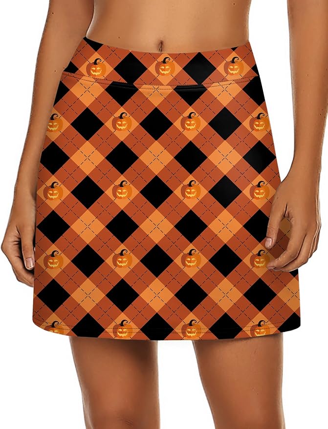 Ekouaer Women's Active Performance Skort Lightweight Skirt for Golf Tennis | Built-in Shorts, A Line, High Waisted, Tummy Control, Pickleball, Running, Workout, Sports, Skorts for Woman
