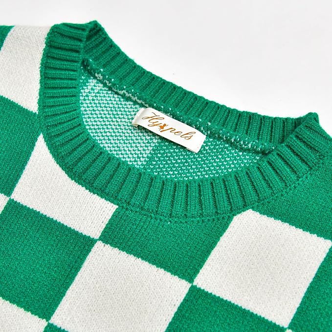 Women's Sweater Vest,Y2K Sleeveless Pattern Preppy Style Knitted Crop Tank Top for Girl
