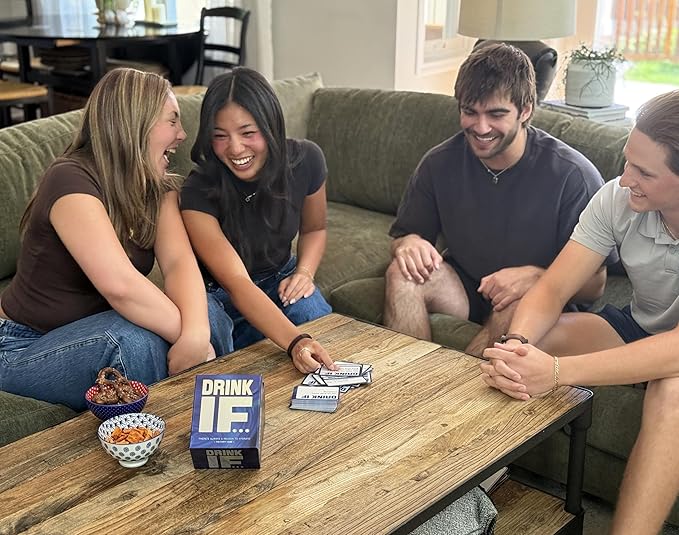 Drink IF… Adult Drinking Game for Parties + After Dark Expansion Set | Funny Icebreaker & Conversation Starter Card Game for Friends and Groups | Great for Game Night and Pregames| Fun Gift for Adults