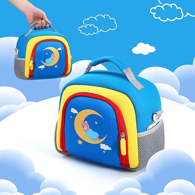 Carrying Bag Compatible with Toniebox Starter Set and Tonies Figurines, Kids Toys Storage Case with Handle and Shoulder Strap for Tonies Box, Detachable Bag for Toniebox Accessories