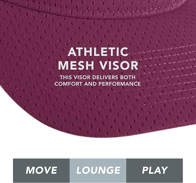 Augusta Sportswear Women's Athletic Mesh Visor - Stylish Sun Hat for Golf, Running, and Outdoor Activities