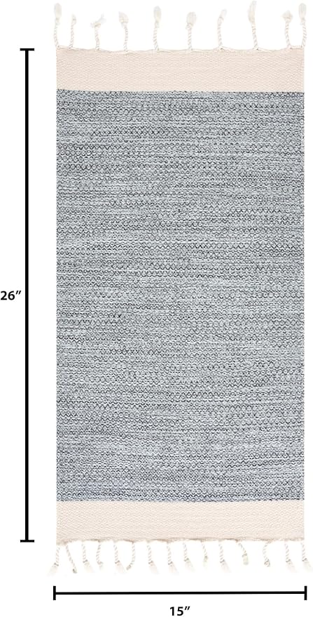 BAY LAUREL Turkish Hand Towel – Pack of 2 | Soft & Absorbent Decorative Towels for Bathroom, Hand, Face, Hair, Gym, Yoga, SPA, Kitchen & Tea | Boho Decor (Light Blue, Diamond 15x26 Inches (Set of 2)