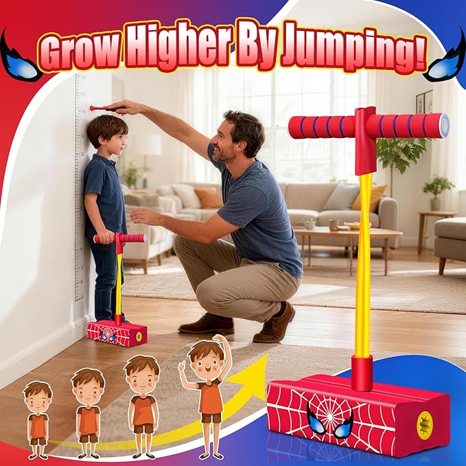 Pogo Stick: Toys for Boys 4-6, Outdoor Toys for Kids Ages 4-8, Toys for 3 4 5 6 7 8 9 10 11 12 Year Old Boys, 3+ Year Old Boy Gift, Birthday, Easter, Christmas, Foam Pogo Jumper for Kids