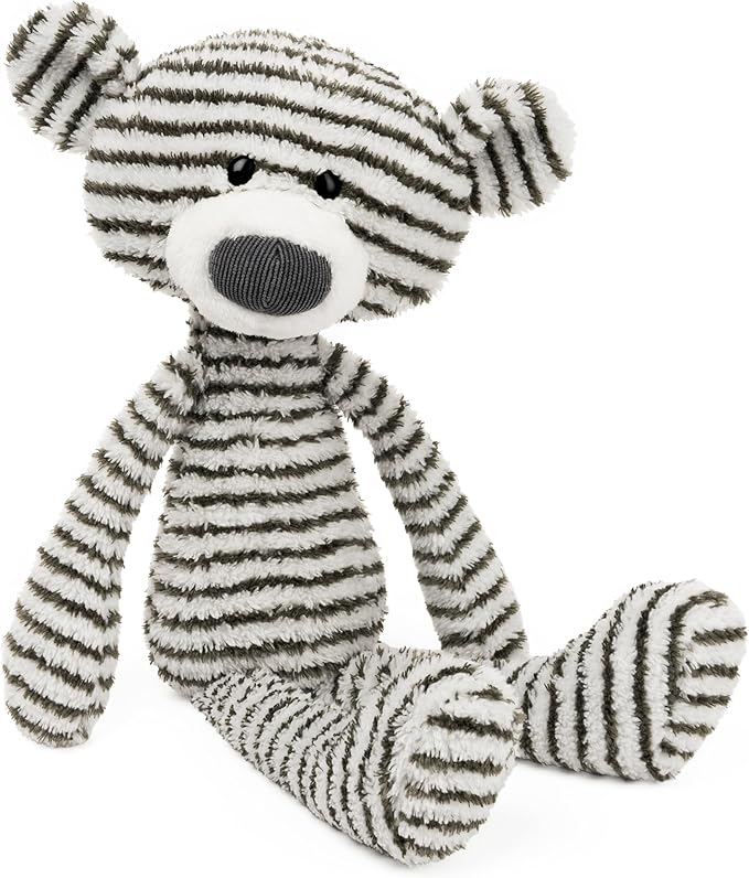 GUND Toothpick Stripes, Teddy Bear Stuffed Animal for Ages 1 and Up, Black/White, 15”