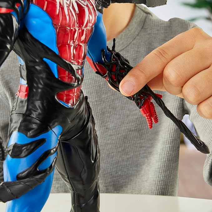 Spider-Man Marvel VenomVersus Liquid Shifter Action Figure with Accessories, 11-Inch-Scale Super Hero Toys for Kids Ages 4 and Up