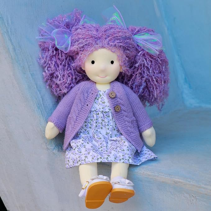 Handmade Waldorf Collect Rag Doll Birthday Present with Exquisite Box - Aurora 12"