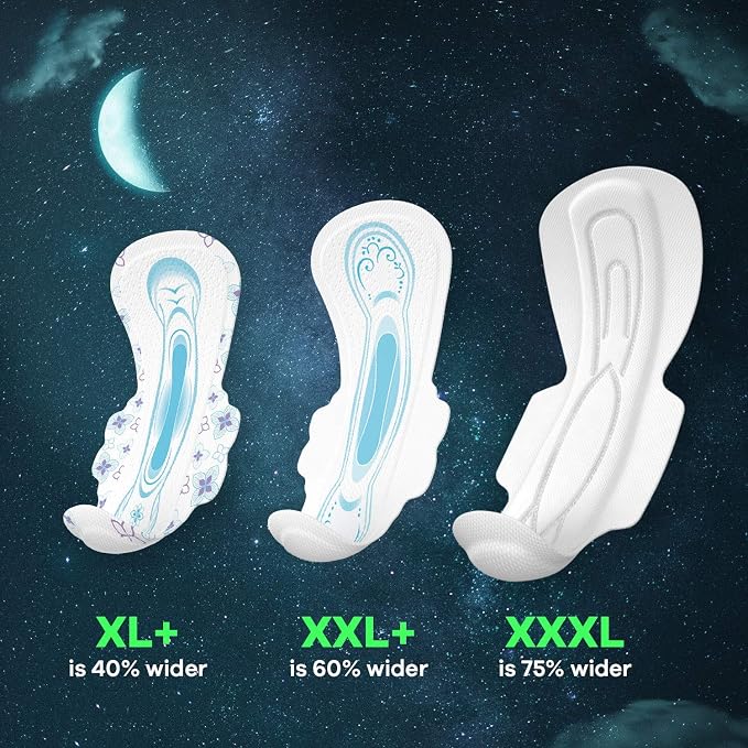 Whisper Ultra Night Sanitary Pads for Women, XXXL 4 Napkins