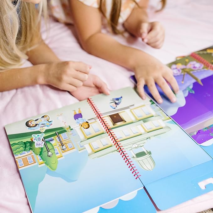 Melissa & Doug PAW Patrol Restickable Stickers Flip-Flap Pad 3-Pack – Classic Missions, Adventure Bay, Ultimate Rescue