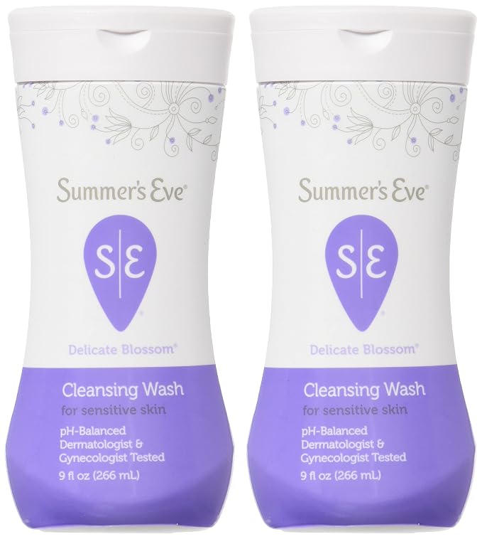 SUMMER'S EVE Feminine Wash for Sensitive Skin-Delicate Blossom-9 oz, 2 pk