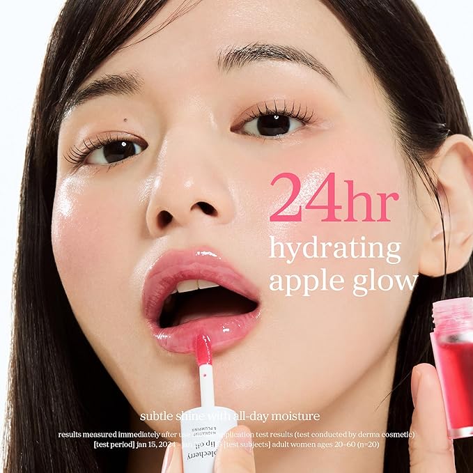 NOONI Korean Lip Oil - Applecherry | Long-Lasting, Moisturizing, Plumping, Revitalizing for Dry Lips, Waterproof, No Peel Off, Hydrating, Stocking Stuffers, Trendy Stuff, 0.12 FL Oz