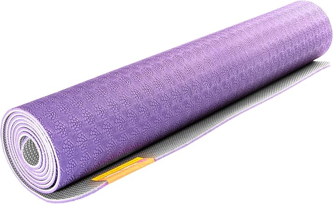 Hugger Mugger Earth Elements 5 mm Yoga Mat - Grippy Texture, Reversible, Cushion, Non-toxic Biodegradeable Material, Lightweight