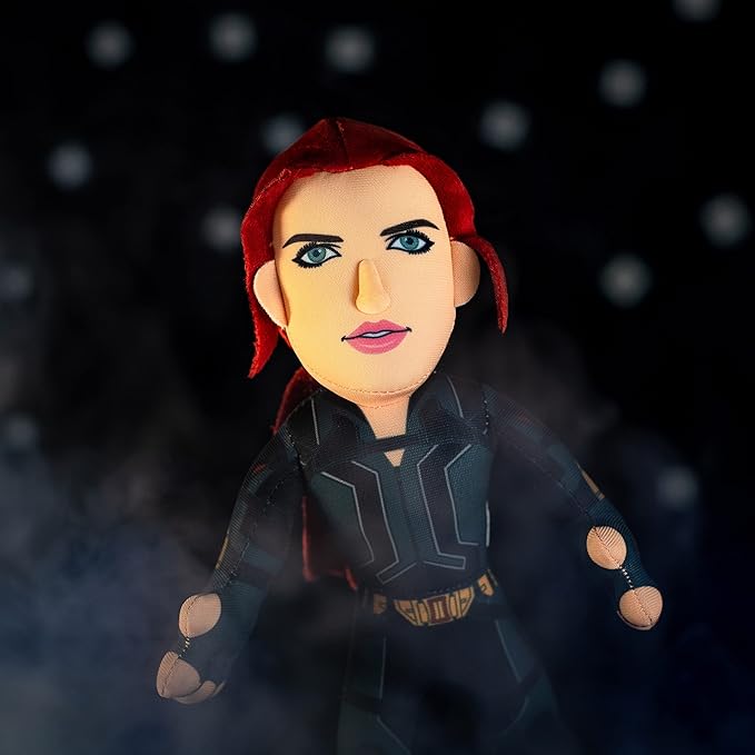 Bleacher Creatures Marvel Black Widow 10" Plush Figure - A Superhero for Play or Display