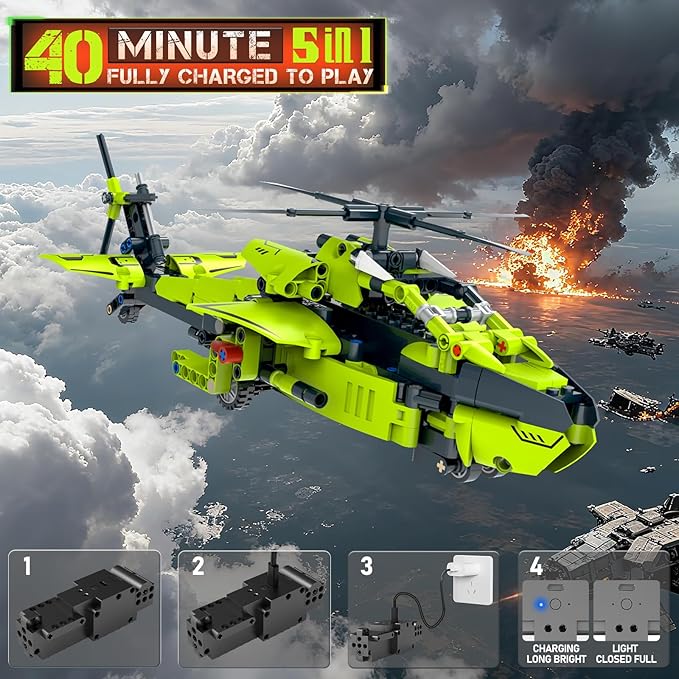 STEM Building Kits for Kids 6-14, 5in1 App & Remote Control STEM F1/Tank/Car/Robot Building Toys, Formula 1 Model Car Kits, 636 Pcs Educational Building Sets for Kid, Erector Sets Gifts for Boys Girls