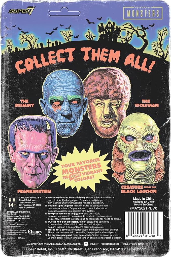 Super7 Universal Monsters Creature from The Black Lagoon (Costume Colors) - 3.75 in Scale Reaction Figure