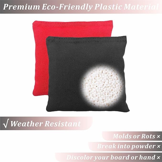 Cornhole Bags Set of 8 Regulation Professional Corn Hole Bean Bags Weather Resistant for Tossing Adults Yard Game