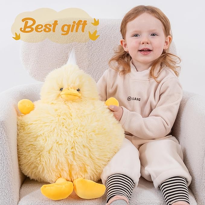 Weighted Stuffed Animals Duck - Plush Soft Yellow Duck Stuffed Animal - Cozy Duck Weighted Stuffed Animals Toy - Wonderful Gift for Kids and Adults - 20 Inch 3.3 lb