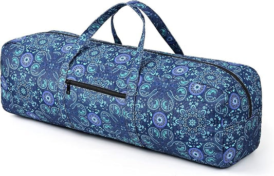 Boulder Bee | Yoga Mat Bag | Large Yoga Mat Carrier with Wet Pocket | Yoga Gifts | Gym Tote Bag for Women