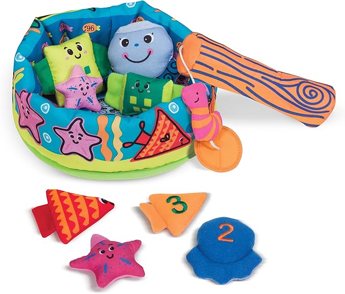Melissa & Doug K's Kids Fish and Count Learning Game With 8 Numbered Fish to Catch and Release