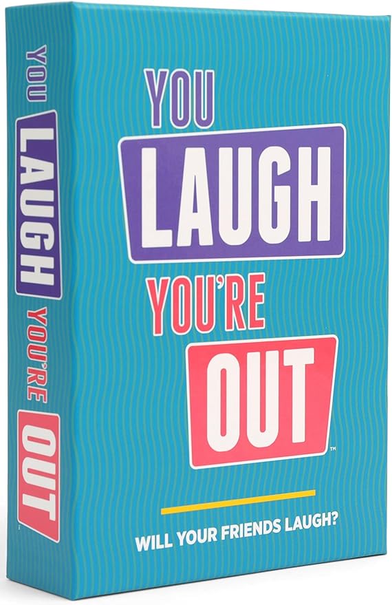 You Laugh You're Out A Party Game with Hilarious Charades Family Card Games for Adults & Kids, Prime Deal, 125 Prompt Cards Fun Card Games for Family Game Nights, Gatherings, & Parties Ages 14+