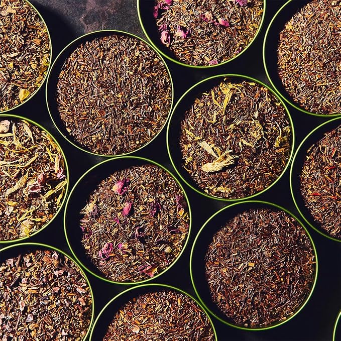 Palais des Thés - Tahitian Rooibos - Caffeine-Free Rooibos Tea with Vanilla & Almond - Premium Tea Bags, Serves 20 Cups