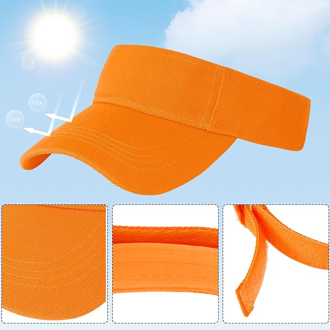 Marrywindix 1 Piece of Sport Wear Athletic Visor Sun Sports Visor Hat Visor Adjustable Cap for Women and Men
