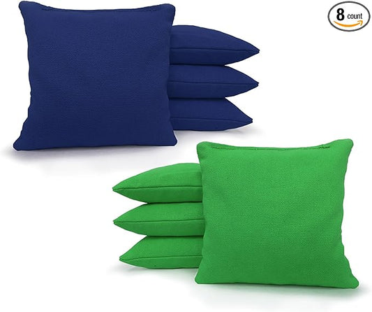 Tailgating Pros Regulation Cornhole Bags - Set of 8 - Corn Filled & Handmade 25+ Color Options