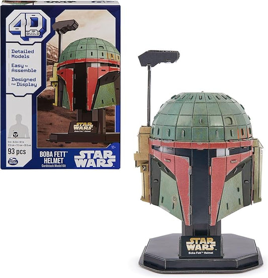 4D Build, Star Wars Boba Fett 3D Model Kit, Star Wars Collectibles & Desk Decor, Adult Puzzle, Building Toys, 93 Pieces, 3D Puzzles for Ages 12 & Up