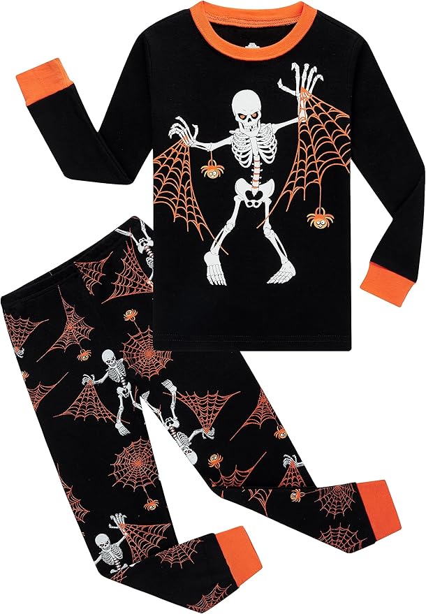 KikizYe Little Big Boys Girls Pajamas Set Kids PJs 100% Cotton Sleepwear
