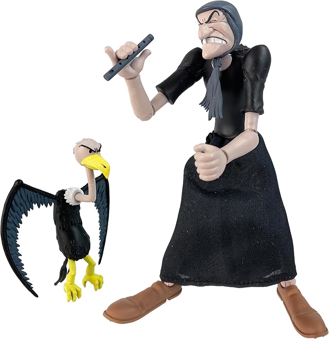 Boss Fight Studio Popeye Classics Set of 4 Villain Action Figures - Popeye, Bluto, Sea Hag, & The Goon - Highly Articulated Collectible Figurines with Accessories, Alternate Heads and Hands - 1:12