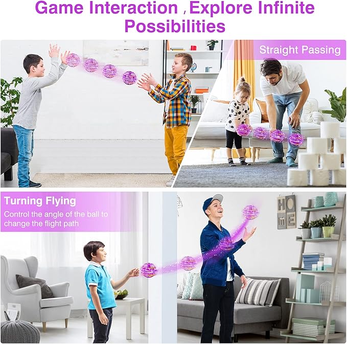 Flying Orb Ball, 2025 Upgraded Flying Toy, Hand Controlled Boomerang Hover Ball, Flying Spinner with Endless Tricks, Cool Toys Gifts for 6 7 8 9 10+ Year Old Boys Girls Teens Indoor Outdoor Toys