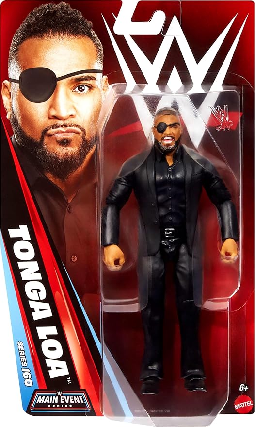 Mattel WWE Tonga Loa Action Figure, Main Event Series #156, 6-inch Collectible Superstar with 14 Articulation Points & Life-Like Look
