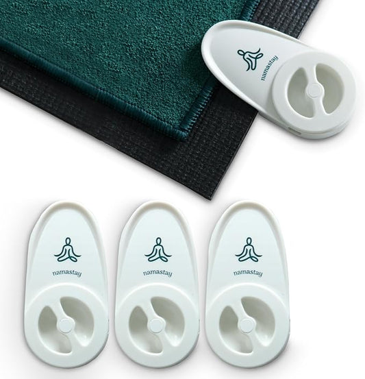 Namastay Clips - Secure Your Yoga Towel Underneath Your Hands and Feet