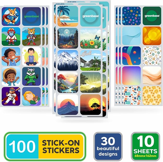 Menthol Aromatherapy Stickers for Kids & Adults – Refreshing Eucalyptus & Peppermint Vapor Aroma – Day & Night Comfort – Travel Friendly Essential Oil Stickers – 100 Pack