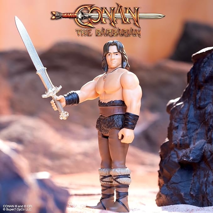 Super7 Conan The Barbarian Resurrected - 3.75" Conan Action Figure with Accessory Classic Movie Collectibles and Retro Toys