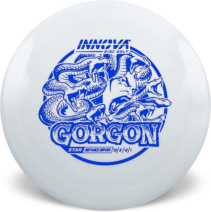 Innova Star Gorgon Distance Driver, Control Disc Golf Driver with Straight Glide (Colors Will Vary)