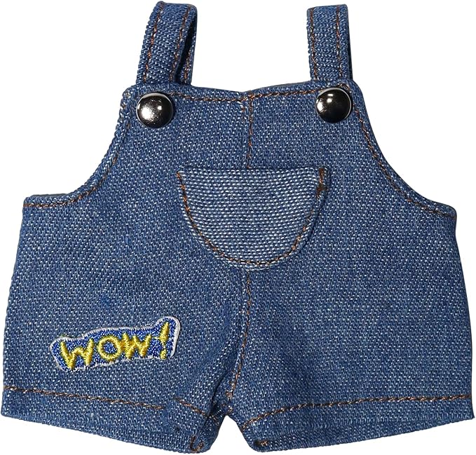 17cm Doll Clothes, 17cm Clothes Skirt Set, 2 Piece Colorful T-Shirt+ with Overalls or Skirt Outfit Premium Fashion Cute Doll Accessories(NO Doll)(Style A)
