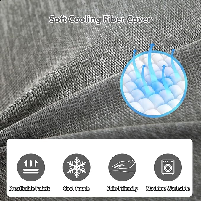Amagoing Cooling Pregnancy Pillow for Sleeping, 55 inch U Shaped Full Body Maternity Pillow Support for Back, Hip, Belly, Legs for Pregnant Women, Removable Cooling Cover, Pregnant Women Must Have