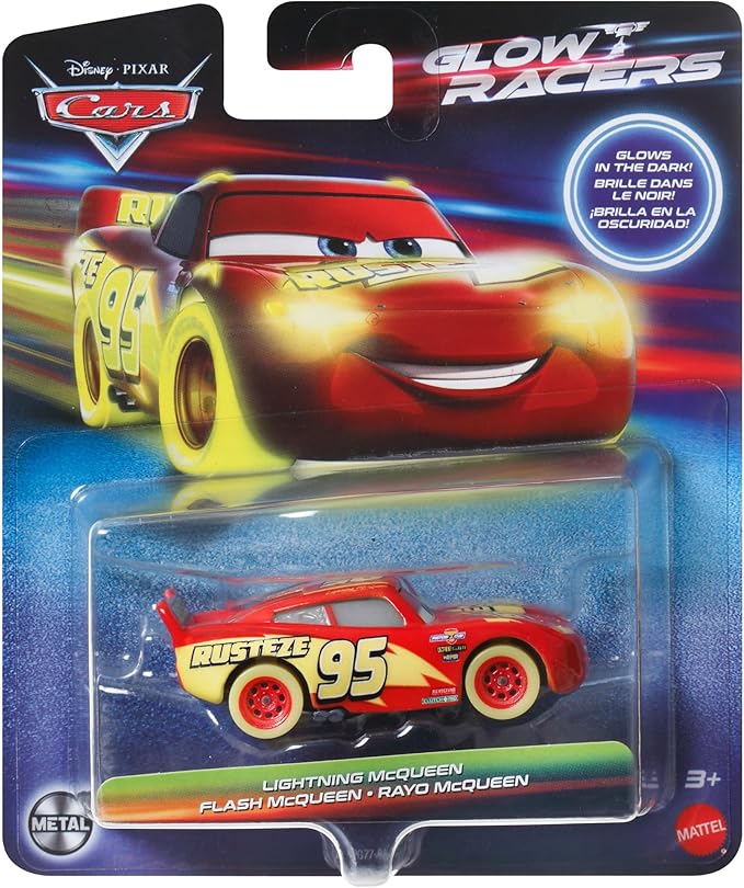 Disney Cars Disney Pixar Cars Glow Racers - Lightning McQueen - Cars Metal