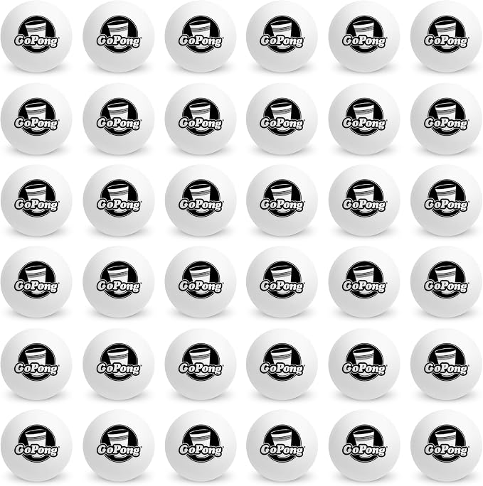 GoPong Official Beer Pong Balls (Pack of 36), White