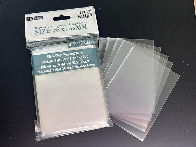 Sleeve Kings H0GWARTS Battle Compatible Sleeves 76 X 102 mm (10x110 Pack, 1100 Sleeves)