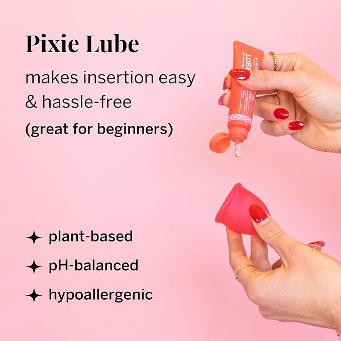 Pixie Menstrual Cup Kit - Best Period Cup Starter Kit for Feminine Care - Proven to Be What You Need to Become A Successful Cup User - 100% Medical-Grade Silicone - Tampon Alternative