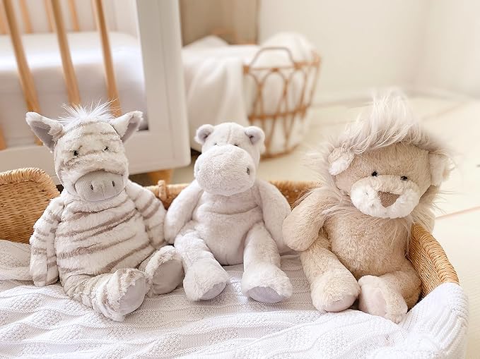 MON AMI Zuri The Lion Plush Stuffed Animal – 13”, Floppy Stuffed Animal, Use as Toy or Nursery Room Décor, Great for Kids of All Ages