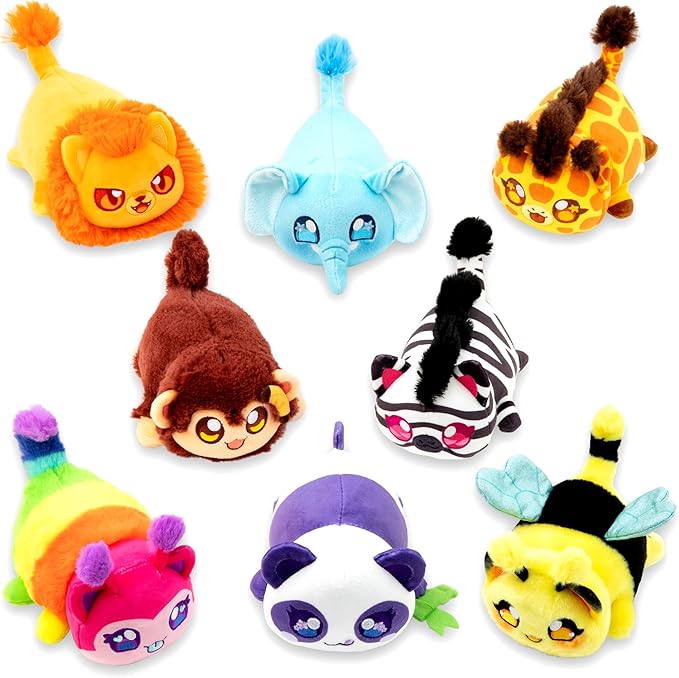 Aphmau 6” MeeMeow Mystery Plush – Series 1 Safari - 2 Pack; YouTube Gaming Channel, Blind Box, 2 of 8 Possible Safari MeeMeows, Official Merch