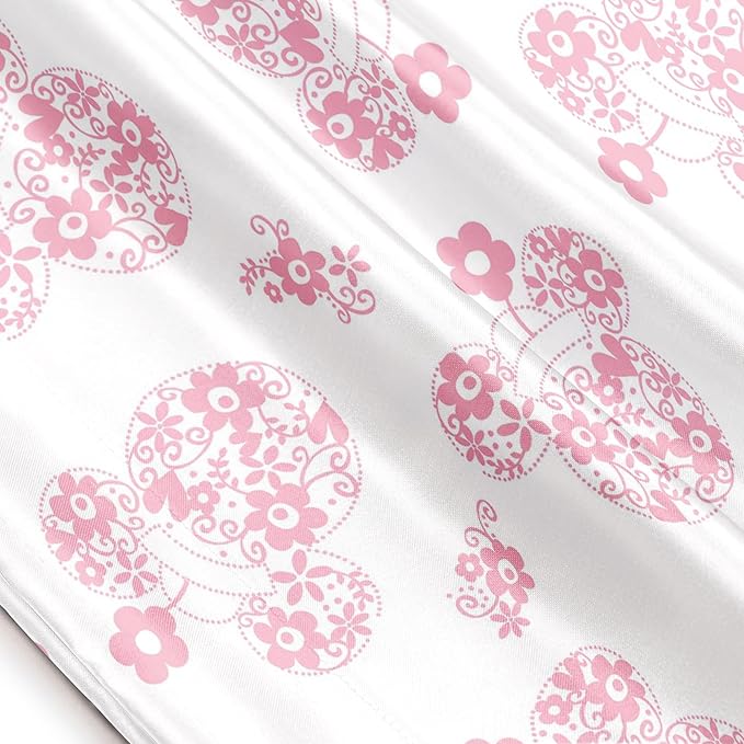 Jay Franco Satin Pillowcase - Standard Size 20x30 Inch Silky Soft Premium Pillow Cover, White - Minnie Mouse