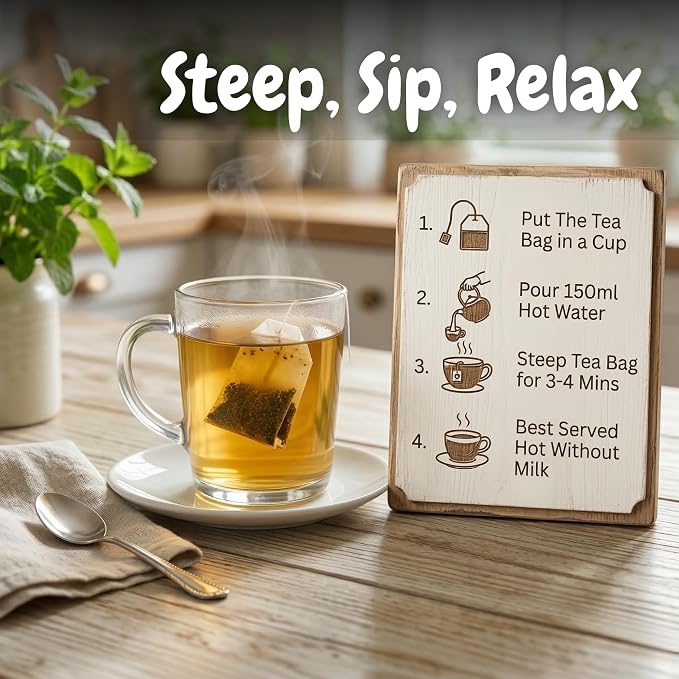 Goodwyn Chamomile Herbal Tea, 60 Tea Bags | 100% Pure Chamomile Flowers | Caffeine Free | Plastic Free Bags | Soothing Floral Infusion
