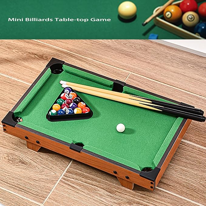 Mini Pool Table for Kids Small Billiards Game Table Top Pool Table Toy for Cat Gift for Kids Cat Pool Table Toy