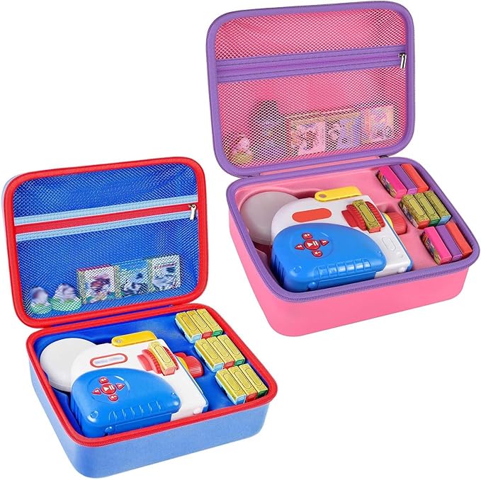 Blue & Pink, 2 Cases Compatible with Little Tikes for Story Dream Machine Books Starter Set (Box Only)